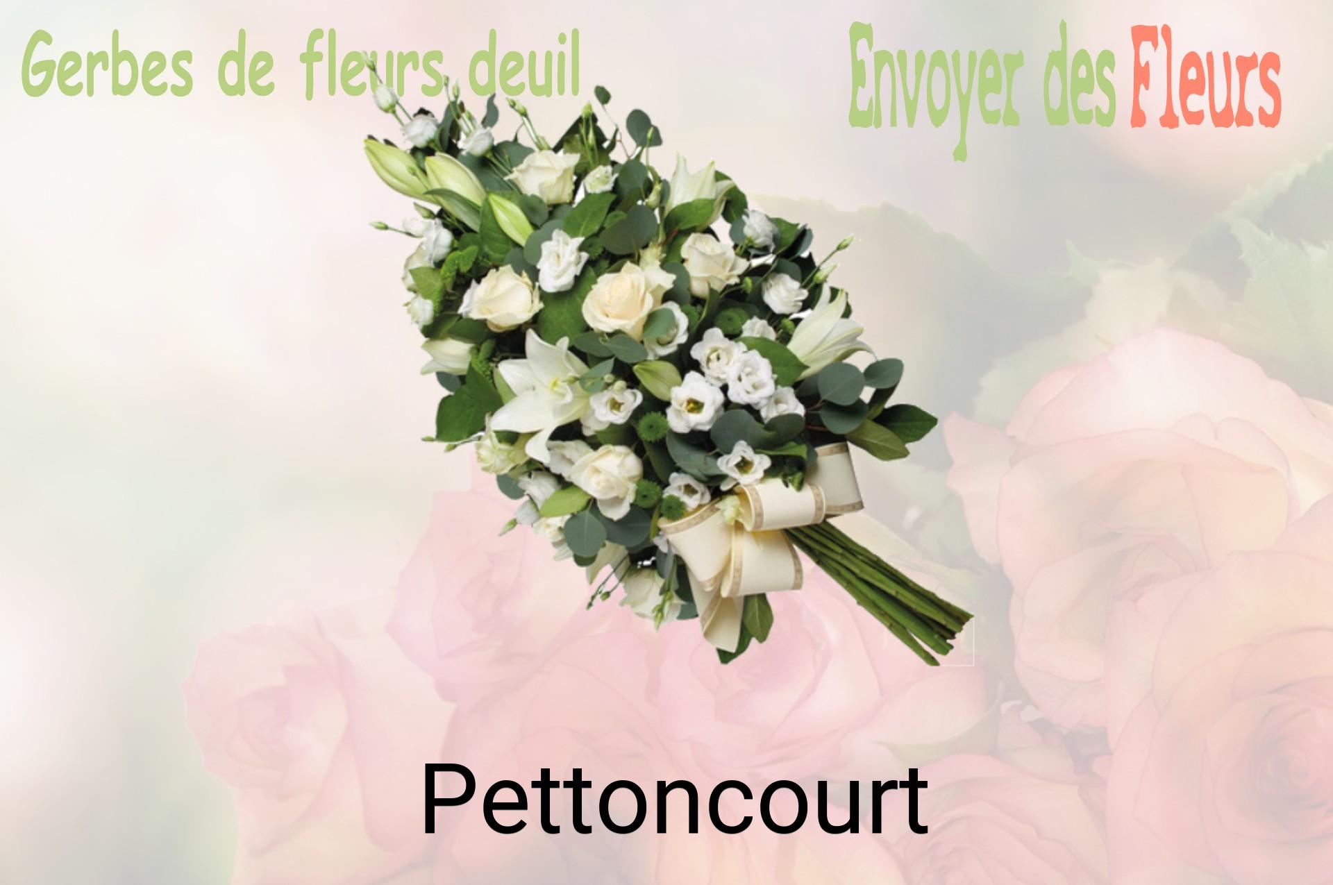 Gerbe de fleurs de deuil livrée à Pettoncourt